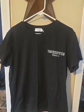 THATSSOFETCH Series 6 Black Graphic Tee New Small